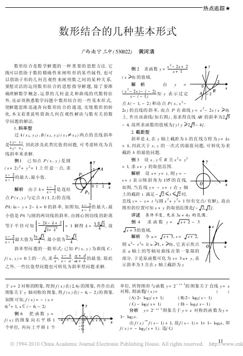 数形结合的几种基本形式