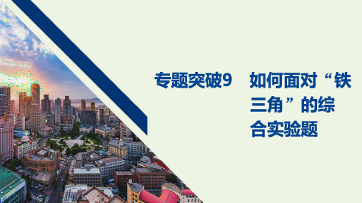 2021高考化学一轮复习第3章金属及其化合物专题突破9如何面对“铁三角”的综合实验题课件