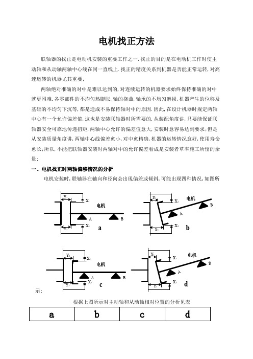 联轴器找正方法