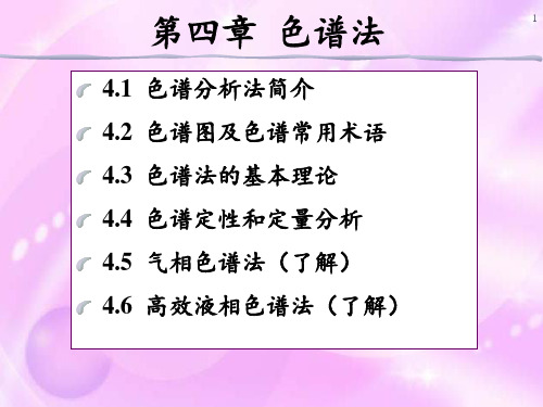 色谱法4学时PPT课件