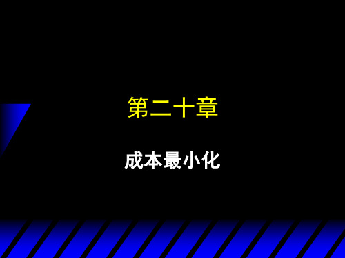 (上交)微观经济学课件第13讲 成本最小化 PPT文档