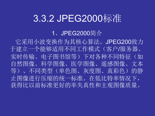 3.3.2 JPEG2000标准