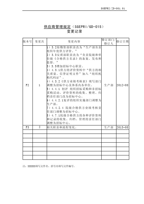 SGEPRIGD-015F3供应商管理规定