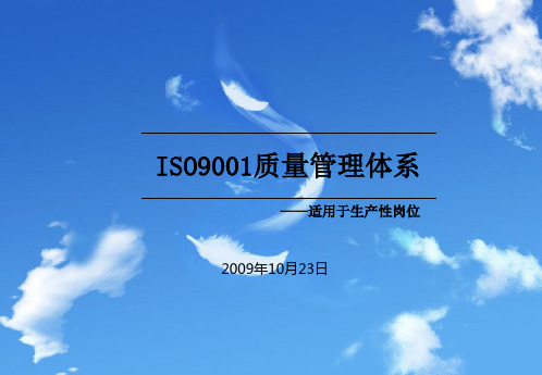 ISO9001质量管理体系概述(PPT40页)