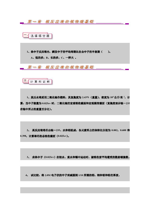 清华大学核反应堆物理分析