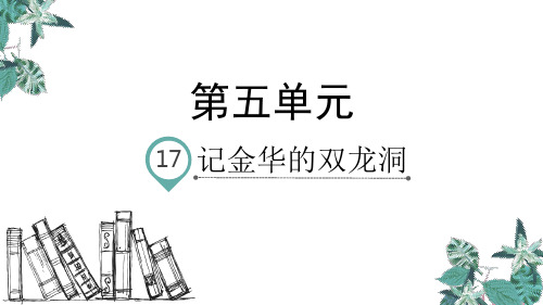 人教版四年级语文下册《记金华的双龙洞》精品课件(共27张PPT)(1)