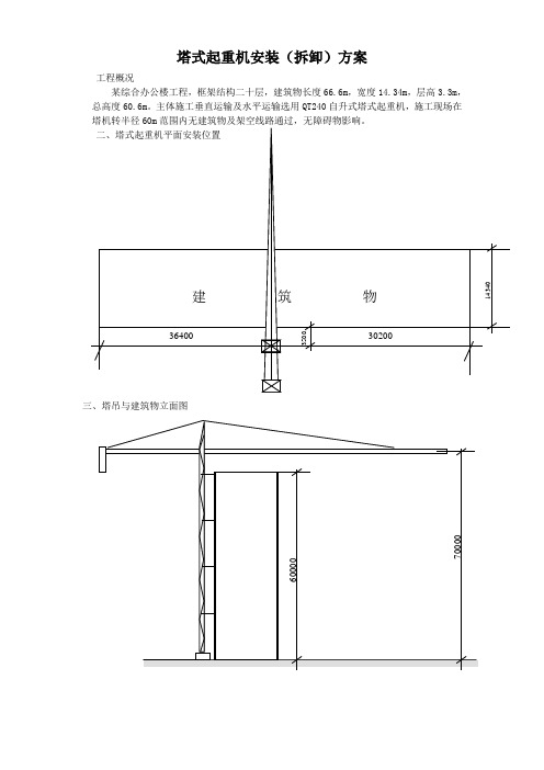 塔式起重机安装(拆卸)方案