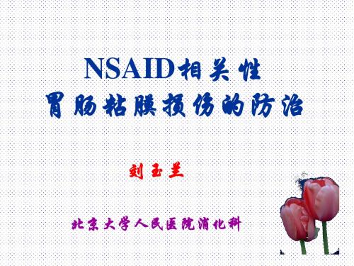 NSAID相关性胃肠粘膜损伤的防治