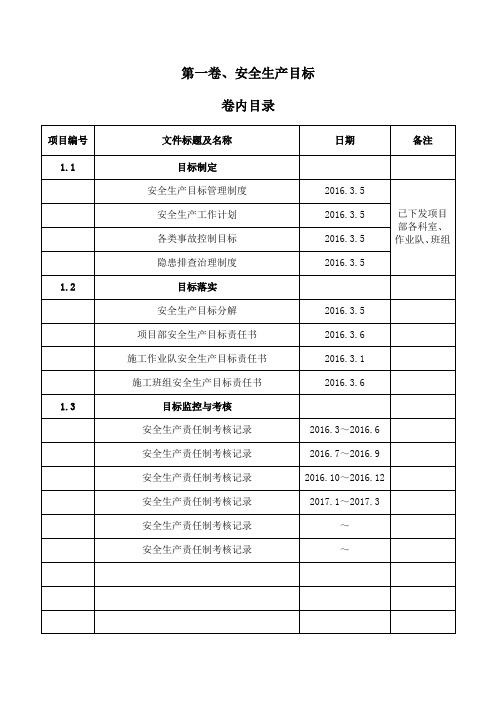 水利水电安全标准化资料