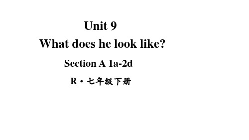 人教版七年级英语下册Unit 9  第九单元教学课件PPT