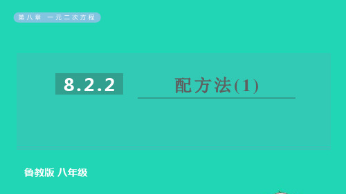 2022春八年级数学下册第八章用配方法解一元二次方程第2课时配方法1习题课件鲁教版五四制ppt