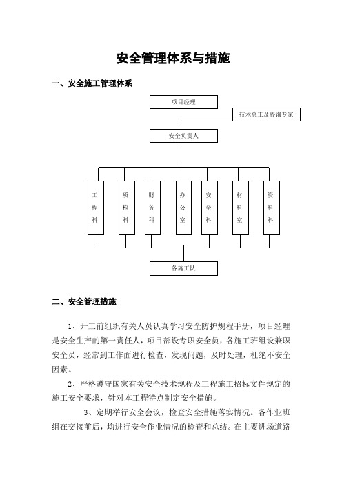 安全管理体系与措施