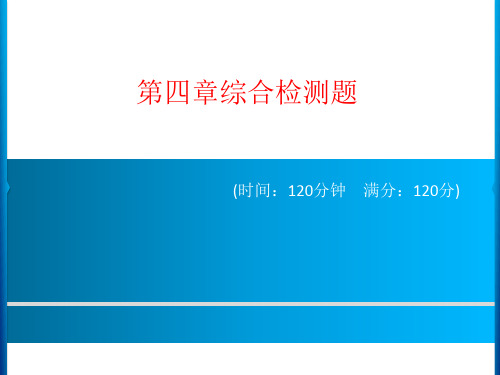 七年级数学下册第四章课件：第四章综合检测题