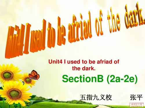 unit4 i used to be afraid of the dark. section B