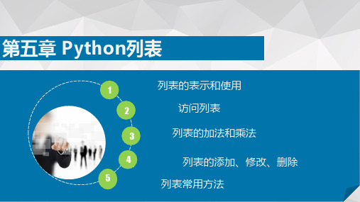 第5章 python列表_python入门、python基础课件