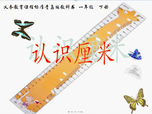 认识厘米课件版