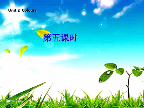 三年级英语上册 unit2 colours 第五课时课件