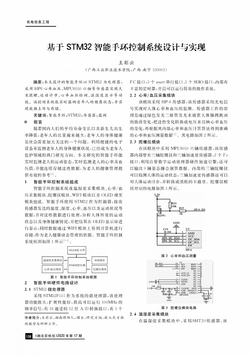 基于STM32智能手环控制系统设计与实现