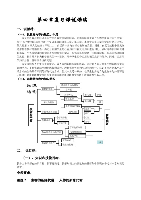 第四章代谢与平衡复习课件-1