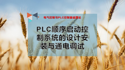 17-PLC顺序启动控制系统的设计安装与通电调试PPT模板