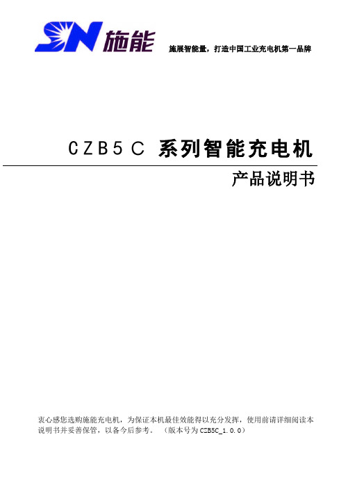 CZB5C施能充电器说明书