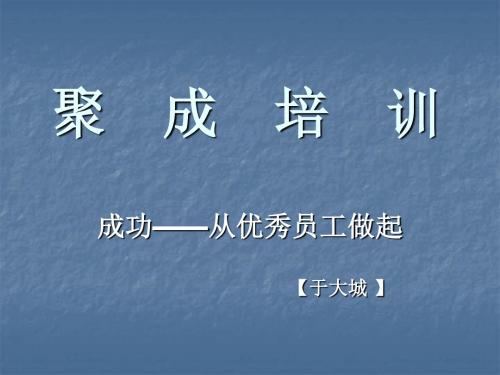 成功——从优秀员工做起合集