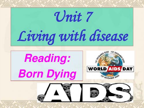 高二英语Unit7 Living with disease Reading 人教版