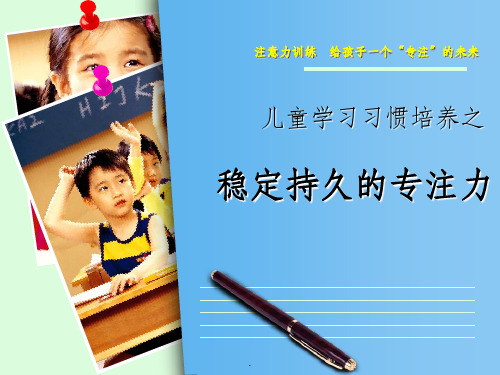 小学生稳定持久的专注力的培养ppt课件