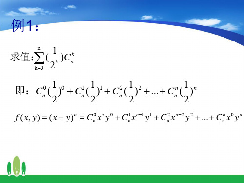 高中数学二项式定理ppt课件