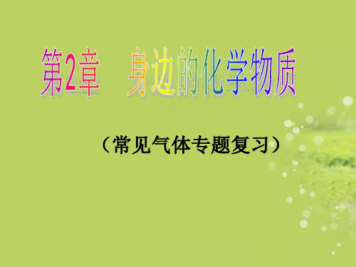 中考化学专题复习:常见气体专题复习 课件