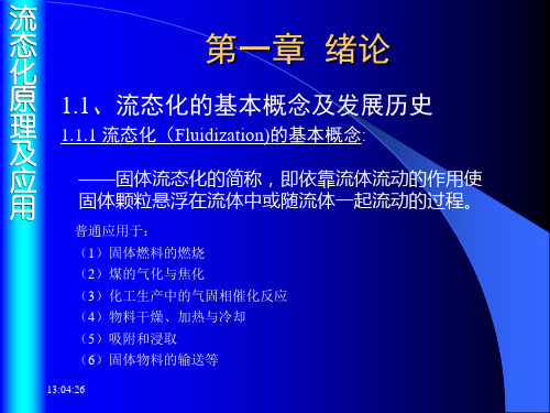 流态化原理及应用多媒体课件
