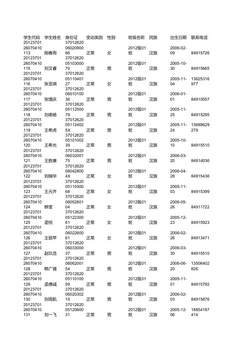 3.1学生信息导出