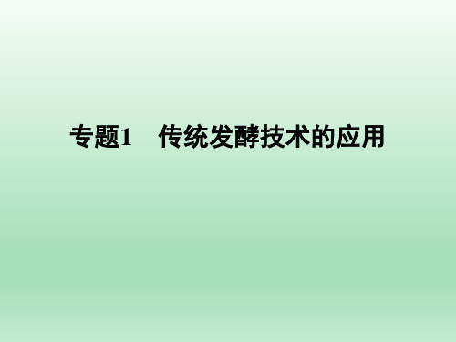 人教版 选修1 果酒和果醋的制作 课件 (60张)