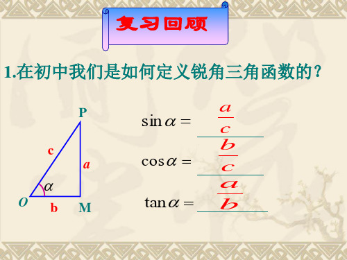 任意角的三角函数优秀ppt课件