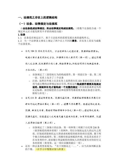 2.法律规定的逻辑结构(法学笔记系列2)