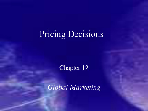 keegan12-Pricing Decisions(Global Marketing,Keegan and Green)