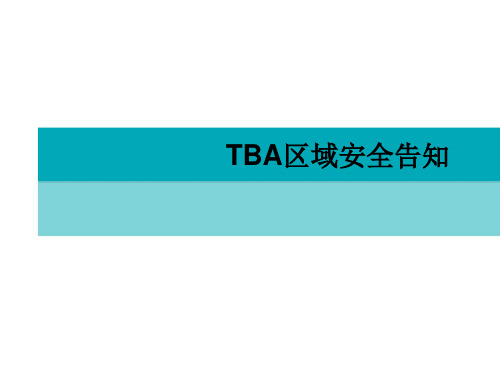 TBA叔丁醇区域安全培训