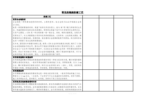 常见的烟囱防腐工艺