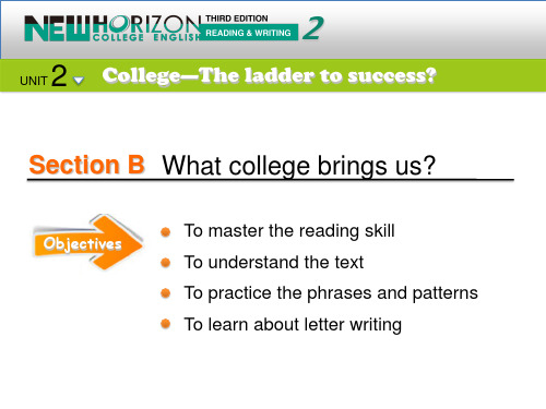 Unit 2 sectionB 新视野大学英语讲课讲稿