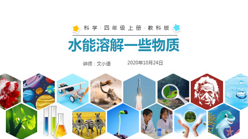 教科版小学科学四年级上册课件-水能溶解一些物质PPTPPT-附教案