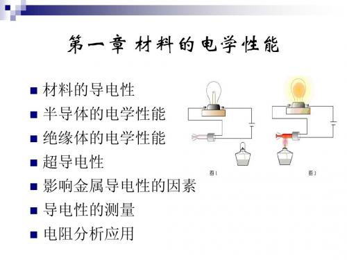 第一章 材料的电学性能