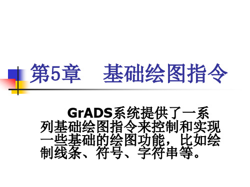 第5章 GrADS基础绘图指令