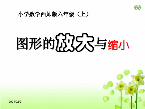 小学六年级上册数学 《图形的放大与缩小》图形的变换和确定位置PPT优秀课件