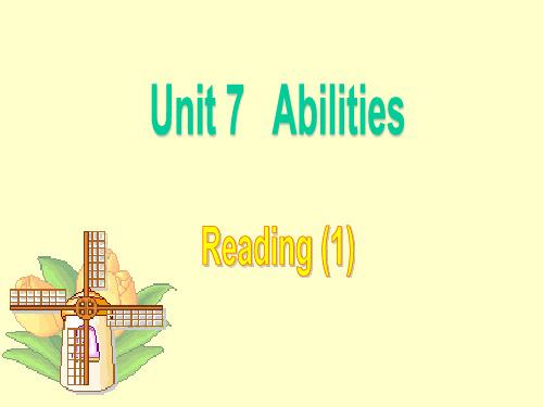 牛津译林版英语7B Unit7 Reading(1)课件