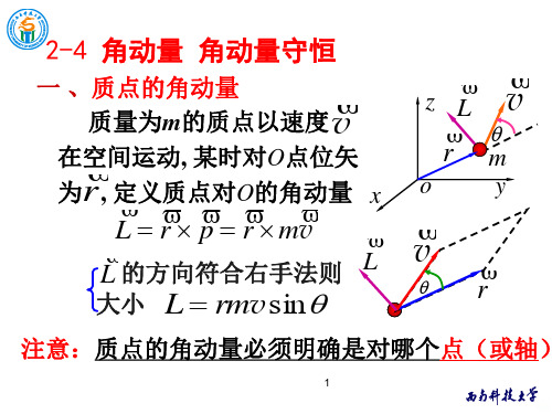 角动量角动量守恒PPT课件