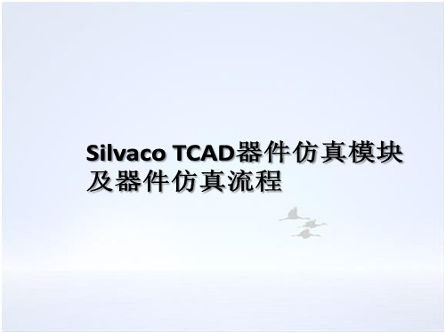 9 Silvaco TCAD器件仿真模块及器件仿真流程