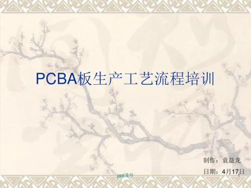 PCBA板生产工艺培训  ppt课件