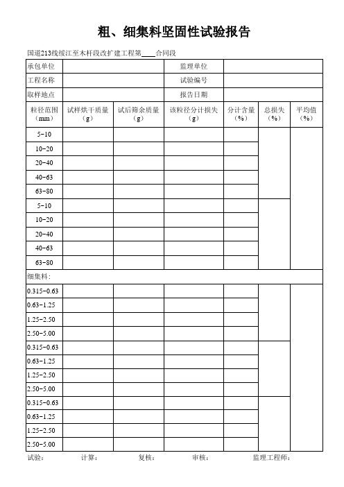 13-粗、细集料坚固性试验报告