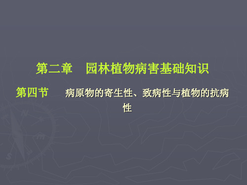 园林植物病害基础知识病原物的寄生性