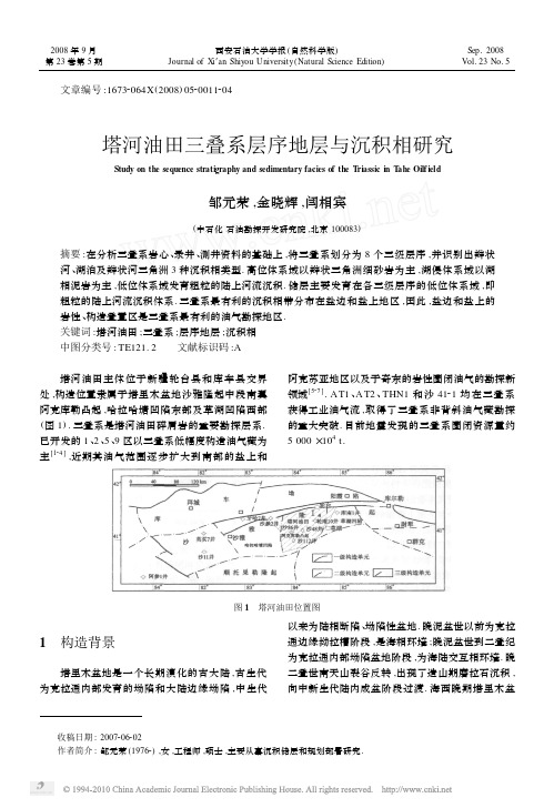 塔河油田三叠系层序地层与沉积相研究